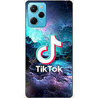 Силіконовий бампер чохол для Xiaomi Poco X5 Pro 5G з малюнком Tik Tok