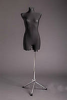 Манекен женский брючный, 42-44 размер, 90Х63Х89, стекловолокно в ткани, на хром ножке, (не для шитья)