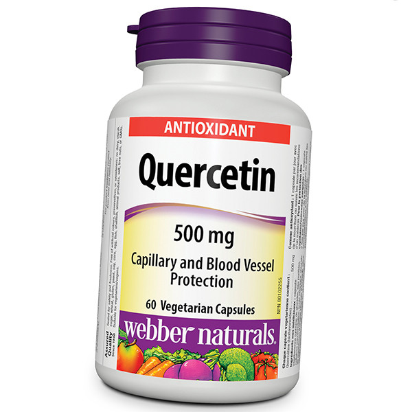 Купить Кверцетин Quercetin 500 Webber Naturals 60вегкапс (70485005 ...