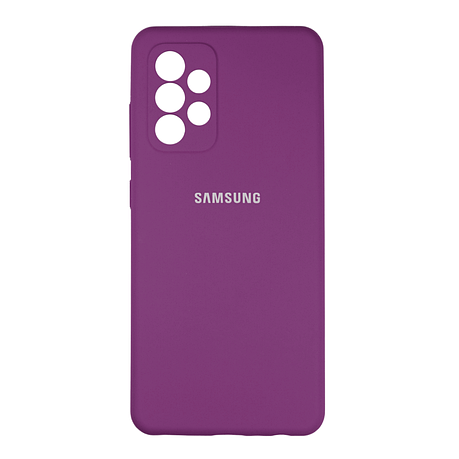 Чохол Silicone Case Premium для Samsung Galaxy A73 Fuchsia, фото 1