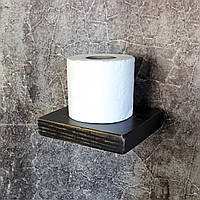 Тримач Полиця для туалетного паперу Лофт DVK155 колір Чорний
