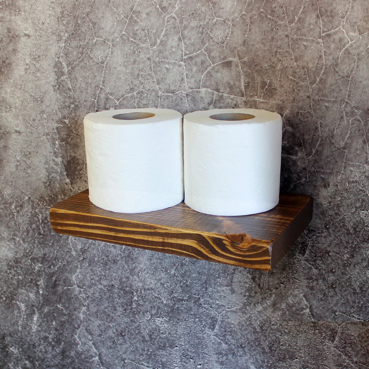 Тримач Полиця для туалетного паперу Лофт DVK255 колір Горіх, фото 1