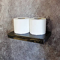 Тримач Полиця для туалетного паперу Лофт DVK255 колір Чорний