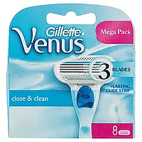 Картридж Gillette Venus Close and Clean - 8 шт. сменные картридж джилет венус