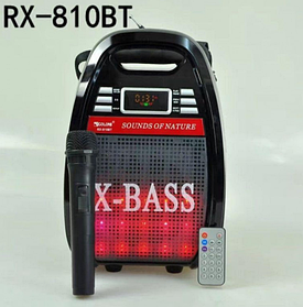 Колонка-валіза Golon RX-810BT зі світломузкою, з мікрофоном +bluetooth