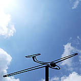 Флюгер Пароплан, Літак, флюгер на дах з металу 2 мм., фото 8