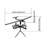 Флюгер Пароплан, Літак, флюгер на дах з металу 2 мм., фото 2