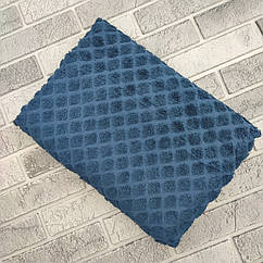 Рушник банний р.70*140см махра синій (щільність 450) УЗБЕКИСТАН 30037976