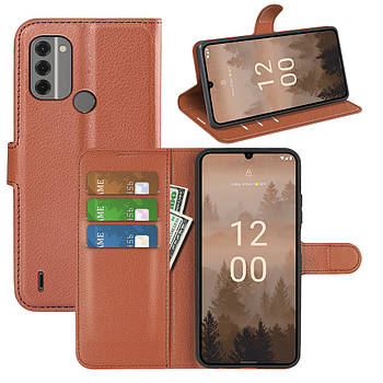 Чохол-книжка Litchie Wallet для Nokia C31 Brown