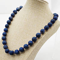 Буси Халькопирит 12 мм 47 см Синій