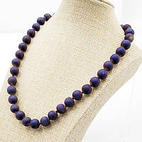 Намисто халькопирит фіолетовий, намистина 10 мм, довжина бус 46 см