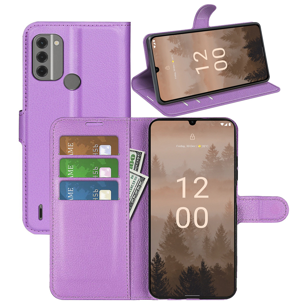 Чохол-книжка Litchie Wallet для Nokia C31 Violet