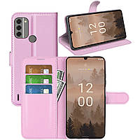 Чехол-книжка Litchie Wallet для Nokia C31 Light Pink