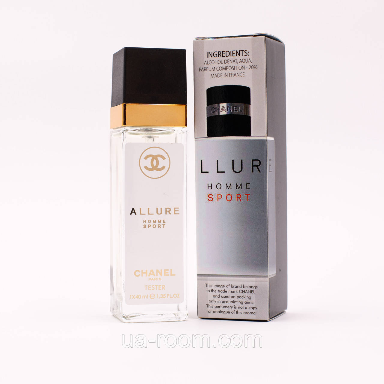 Тестер чоловічий Chanel Allure Homme Sport, 40 мл