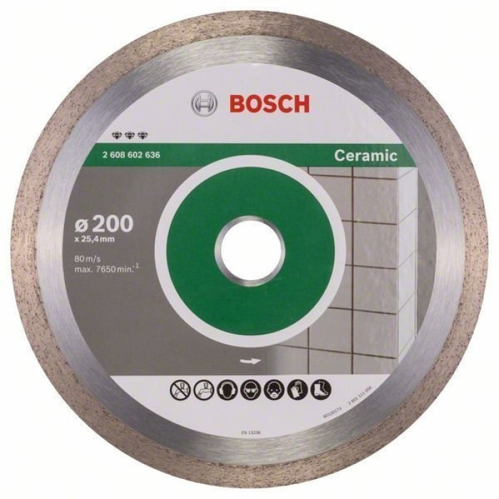 Bosch Круг алмазний відрізний Best For Ceramic 200х25,4 кераміка