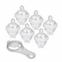 Набір формочок Eggies для варіння яєць без шкаралупи 6шт + ложечка