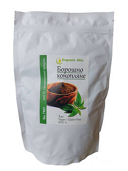 Конопляне борошно без глютену Organic Oils, 500 г