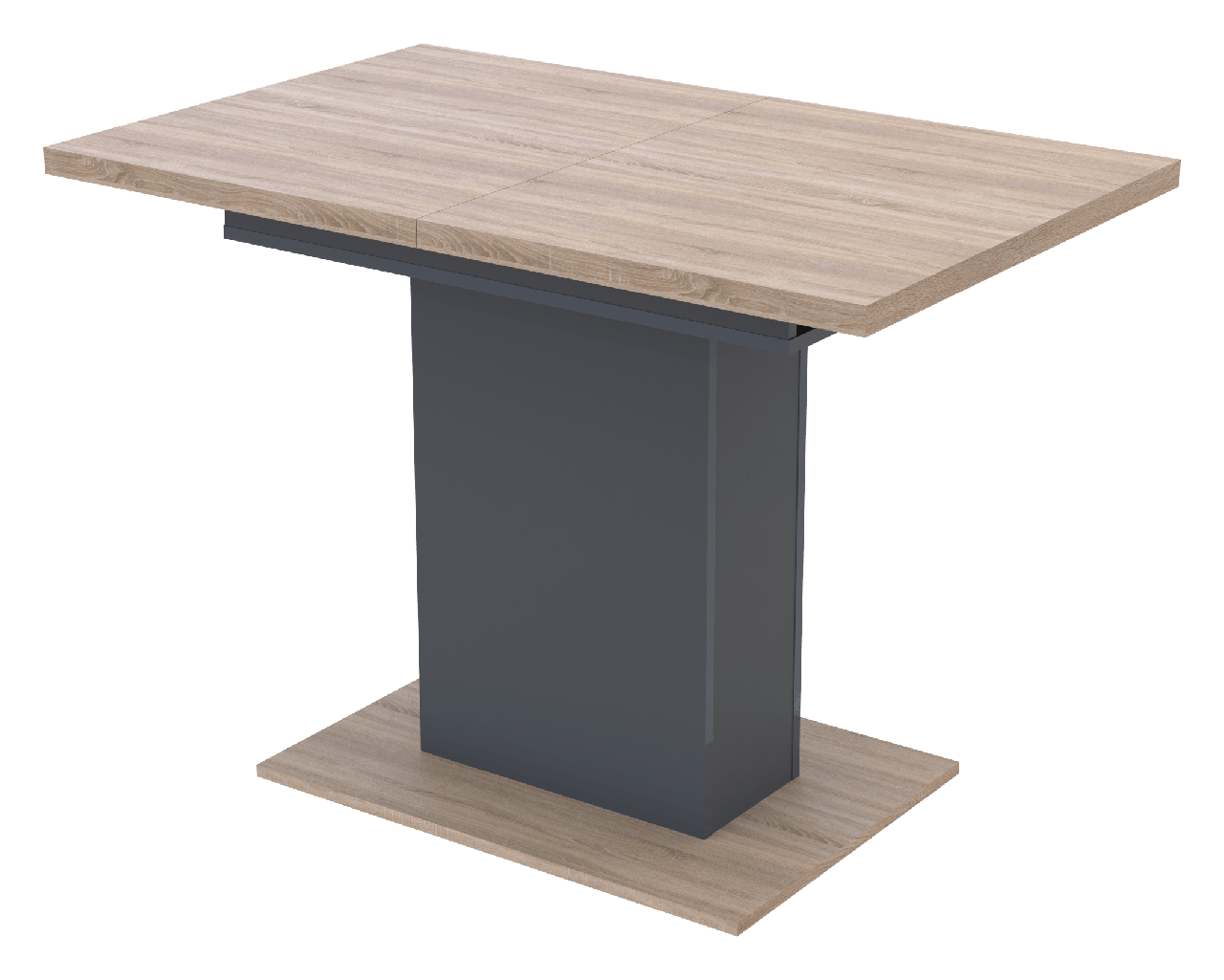 Столовий стіл Doros Бостон Дуб Сонома / Графіт 150х70х79 (81339362)