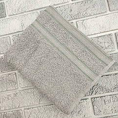 Рушник для тіла р.50*90см сірий (щільність 450) ТУРЕЧЧИНА