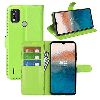 Чохол-книжка Litchie Wallet для Nokia C21 Plus Light Green