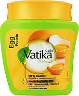 Крем-Маска для волосся Дабур Ватіка протеіни яєць 500г, Dabur Vatika Egg Protein Hot Oil Treatment, Ватика для