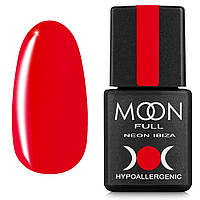 Гель лак MOON FULL Neon Ibiza color Gel polish, 8 ml, №716 неоново-красно-малиновый