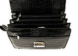 Шкіряна чоловіча барсетка Desisan 1086-11 чорна, фото 5