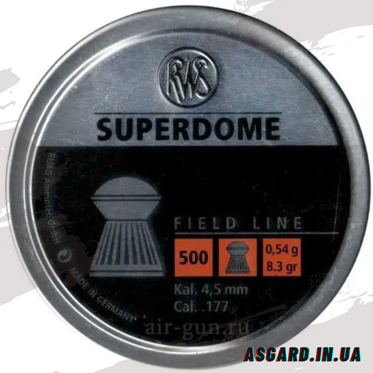 Кулі RWS Superdome 4.50 мм, 0.54 г, 500 шт. ASG