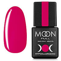 Гель лак MOON FULL Neon Ibiza color Gel polish, 8 ml, №717 неоново-малиновый