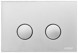 Клавіша змиву для інсталяції Valsir Tropea S P4 матовий сатин (механіка) 3/6 л VS0869337