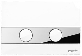 Клавіша змиву для інсталяції Valsir Tropea S P5 біла з хромом (механіка) VS0869402