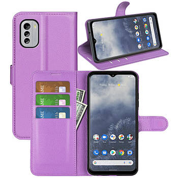 Чохол-книжка Litchie Wallet для Nokia G60 5G Violet