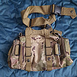 Поясна тактична сумка військова B04 MOLLE через плече моллі мультикам, фото 9