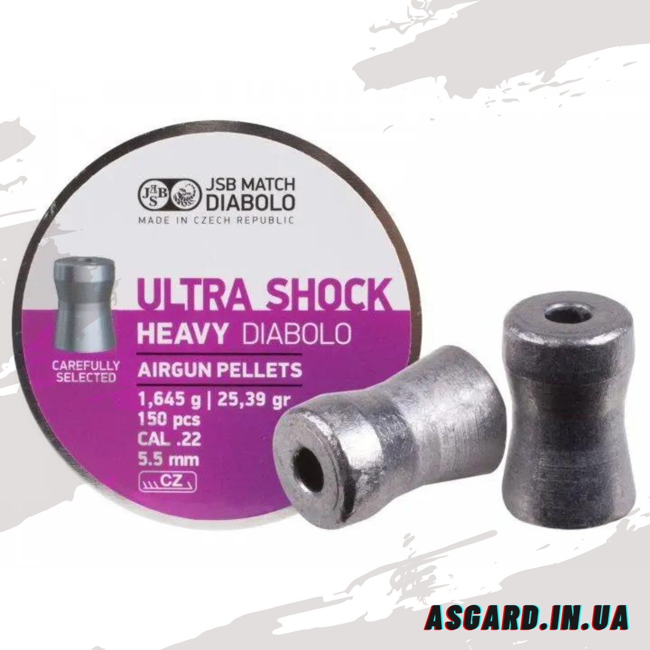 Кулі JSB Heavy Ultra Shock 5.50 мм, 1.645 г, 150 шт. ASG