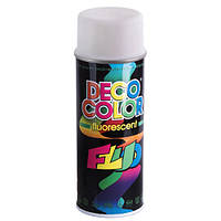 Deco Color Краска аэрозольная 400ml Decoration флуоресцентная/белая (65999)