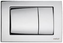 Клавіша змиву для інсталяції Valsir Tropea S P6 хром (метал) 3/6 л VS0870235