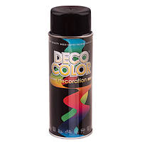 Deco Color Краска аэрозольная 400ml Decoration/чёрный мат (720156)