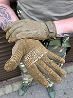 Перчатки тактические летние полнопалые койот Военные штурмовые перчатки Tactical