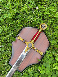 Сувенірний меч Масонський церемоніальний, в комплекті з декоративним щитом-панно