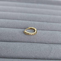 Серьга кольцо для хряща 8 мм DeKolie MK1211 золотой