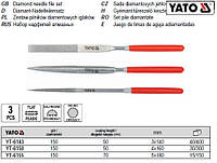 Набор надфиль алмазний алмазний 5х180х70мм 3шт YATO-6155