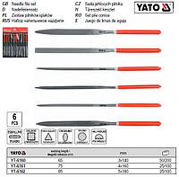 Набор надфилей YATO Польша надфиль l=180/85 b=5 6 штук YT-6162