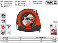 Рулетка YATO Польша магнит нейлон b=16 мм l=3 м YT-7103