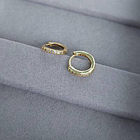 Серьги кольца для хряща 8 мм (пара) DeKolie MK1211-4 золотой