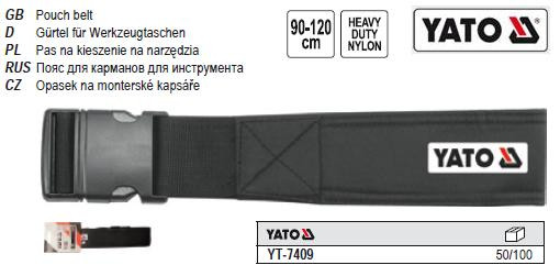 Пояс до кишень для інструменту 90-120 см YATO-7409