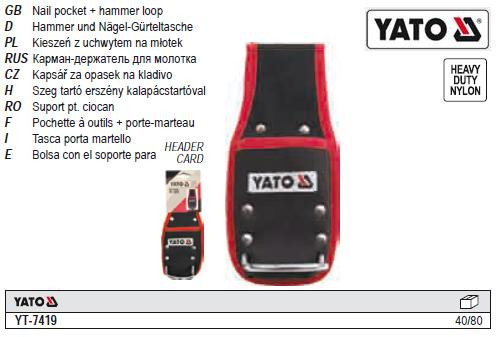 Карман кишеня поясна для молотка YATO-7419