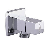 Кран угловой полуоборотный  SOLOMON 1/2″х1/2″ CUBE 7078