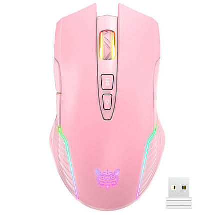 Мишка ігрова ONIKUMA Gaming CW905 RGB, рожева, фото 2