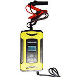 Зарядний пристрій для автоакумуляторів Battery Charger 8446 6A 12V, жовтий, фото 4