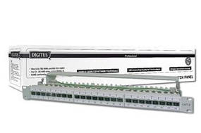 Патч-панель DIGITUS CАТ 6А STP, 19", 1U, 24 порти, зібрана